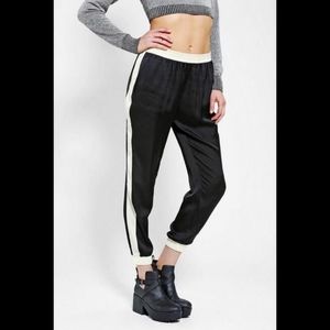 Lucca couture×UO satin side stripe joggers